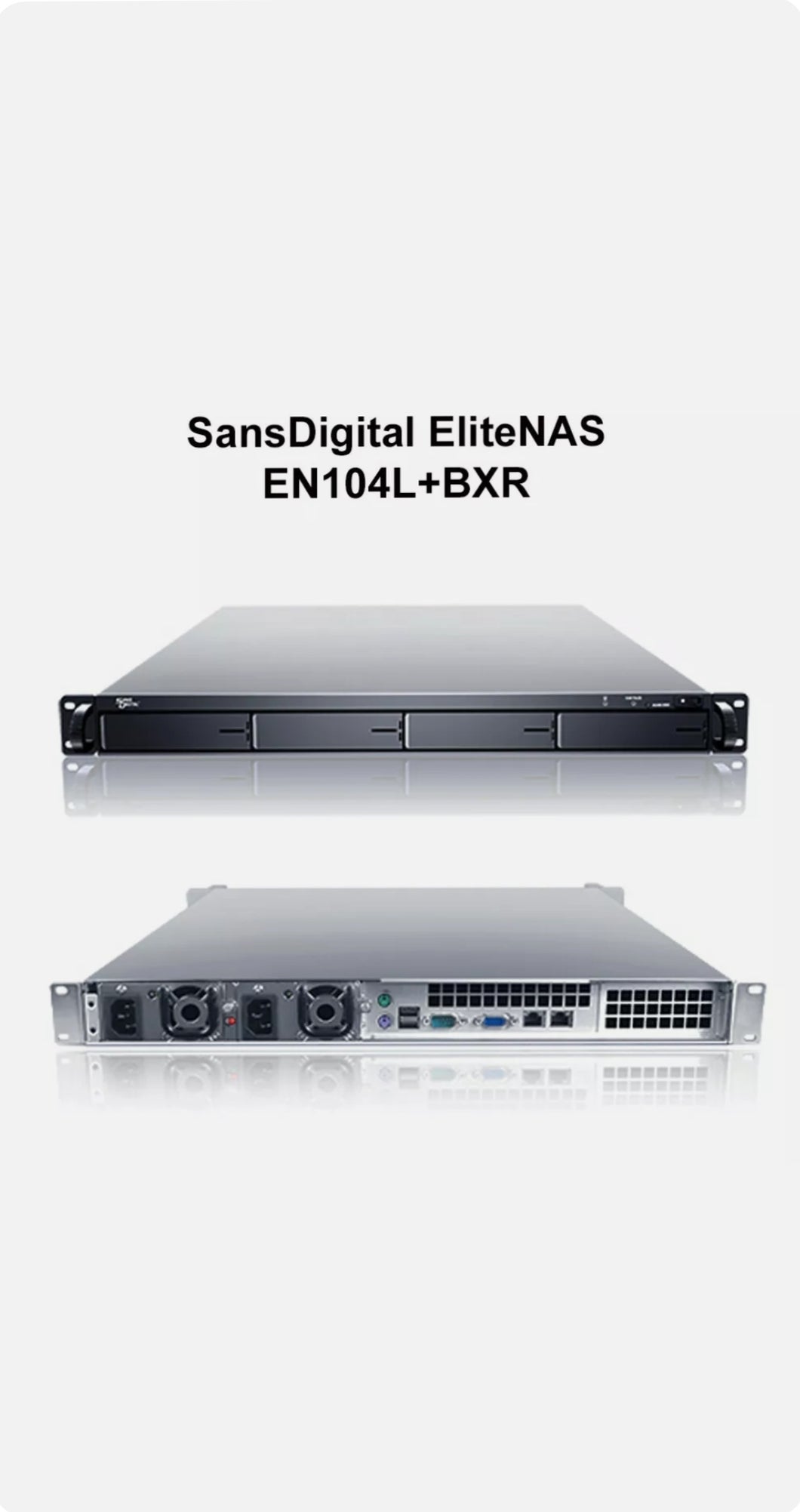 Sans Digital EliteNAS SAN/NAS Xeon Server Storage System ELITENAS EN 104L+BXR