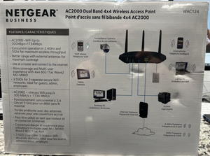 NETGEAR Wireless Desktop Access Point (WAC124) - WiFi 5 Dual-Band AC2000 Speed