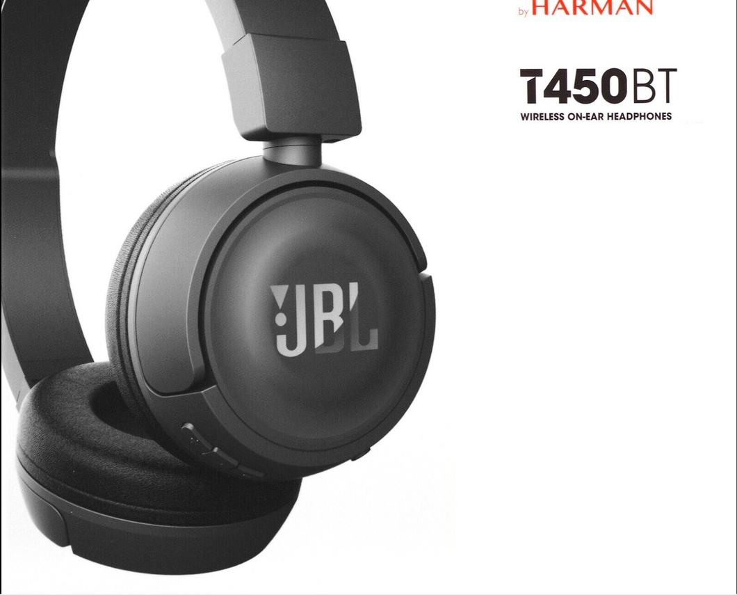 NEW JBL Tune 450BT Wireless Bluetooth On Ear Headphones with Mic Black Bmicrocomputer